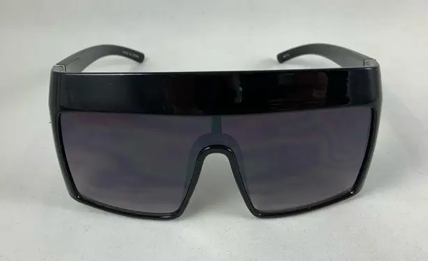 SA174 Black Big Oversized Shield Sunglasses