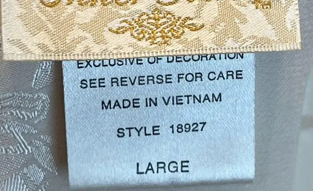 Vintage Lingerie Top Inner Most Gold Label embroidered satiny sheer size Large