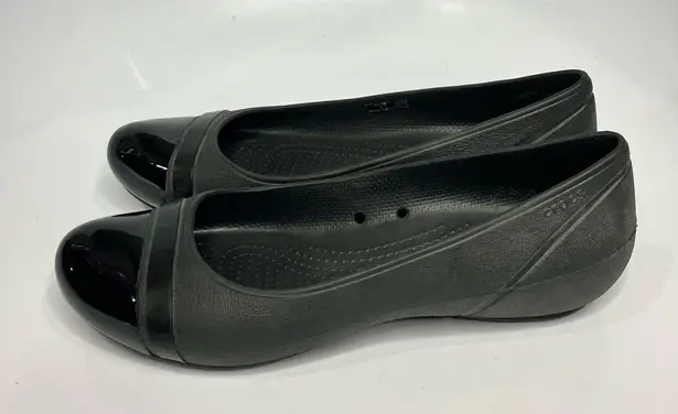 Crocs  black ballet flats size 9