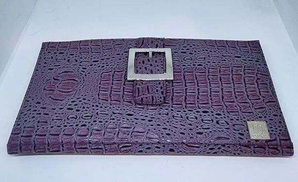 Ellie Miche  Classic Purple Reptile Print Shell