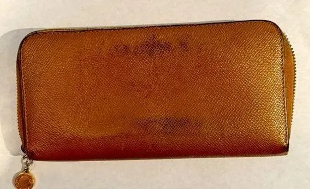 BVLGARI Brown Leather Long Wallet - READ DESCRIPTION