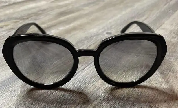 Jimmy Choo Women's Black MACE/S NS8/IC Plastic Frame Sunglasses sz 53-21-145