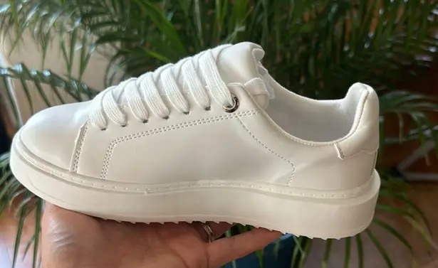 Soda White Vegan Leather Sneaker