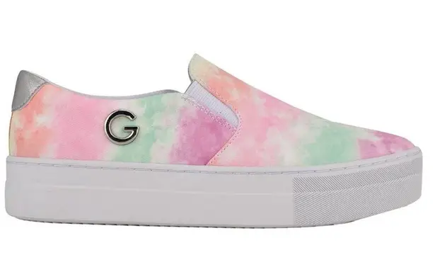 Guess NWT  GBG  Paysin Tie-Dye Slip-On Platform Sneaker Tennis Shoes Women's 7