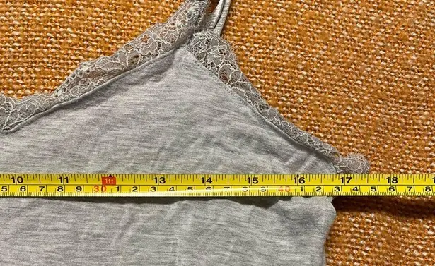 Gray Lace Trim Tank Size XS