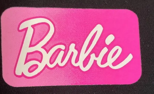 Barbie Dream Car Classic Logo Hoodie Black Pink Logo Patch Medium NEW NWT