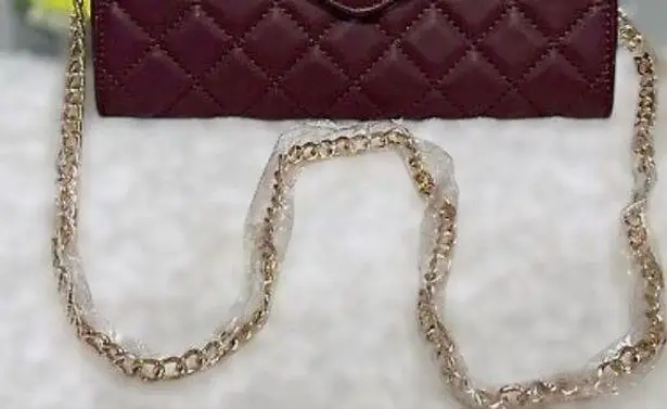 Badgley Mischka NWT convertible Crossbody Purse Bag w/Diamond Quilting; Plum