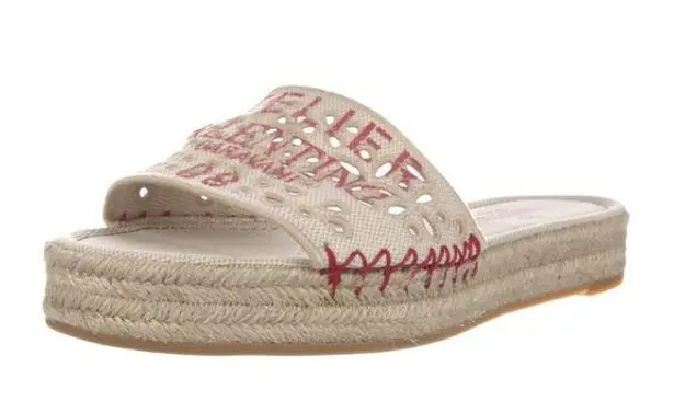 Valentino Garavani Atelier San Gallo 08 Edition Platform Espadrille Slide Sandal