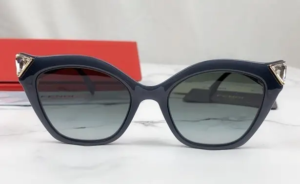 Fendi Authentic  FF 0357GS Grey Cat Eye Sunglasses