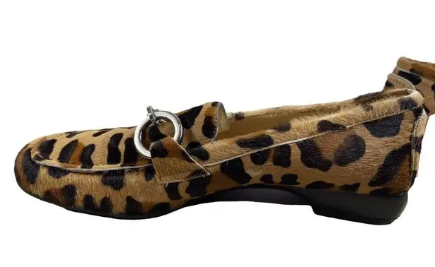 Claudia Ciuti Leopard Made In Italy Pony Hair Slip On Loafers 9 1/2 M Size undefined