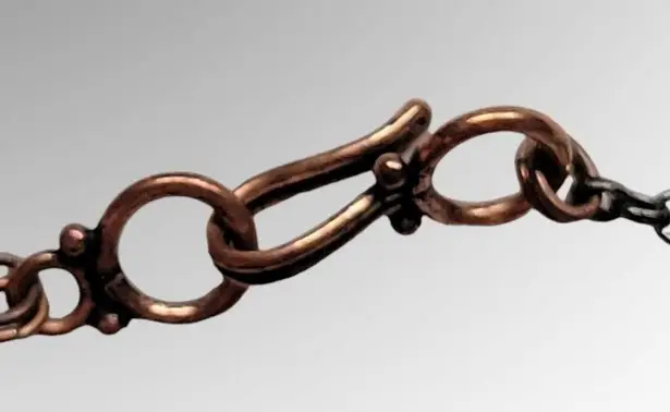 Hummingbird Antique copper floral necklace