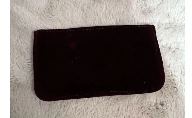 Jimmy Choo Women's Burgundy Velvet Clutch Bag Formal Evening