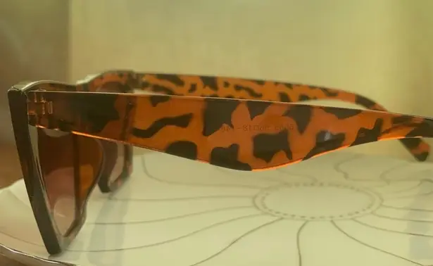 Ambassador Leopard Print Sunglasses Cat Eye