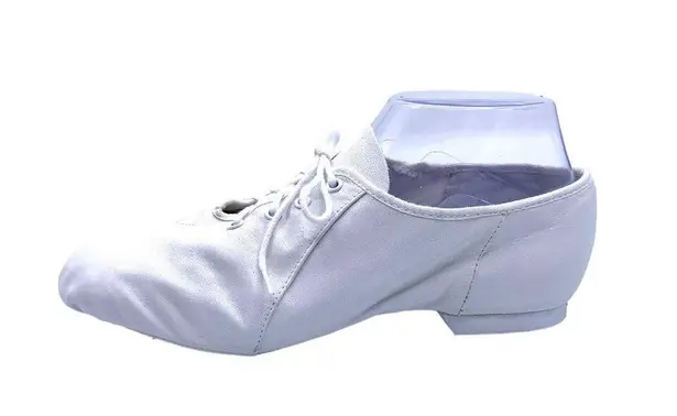 Bloch Split Sole Jazz Dance Shoes Oxford Lace Up White EUR 37.5 W 6.5 Leather
