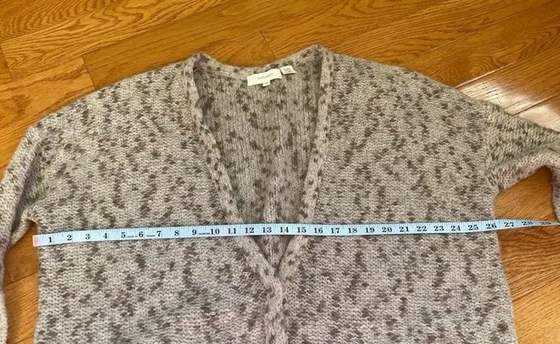 Inhabit Women's Sweater Cardigan Cream Knit Wool Blend Knit Oversized Sz Medium Tan