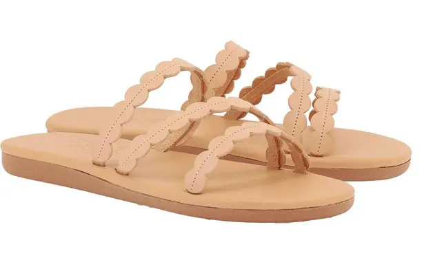 Ancient Greek Sandals New in Box Oceanis in Vachetta Natural Leather Size 39 /
