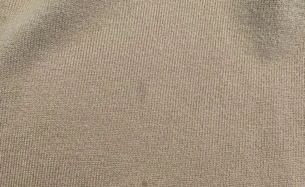 INC tan brown lace-up v-neck 3/4 sleeve sweater