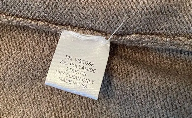 Barbara Wells Studio Pittsburgh Green Brown Zip Knit Cardigan Collar Pockets XL