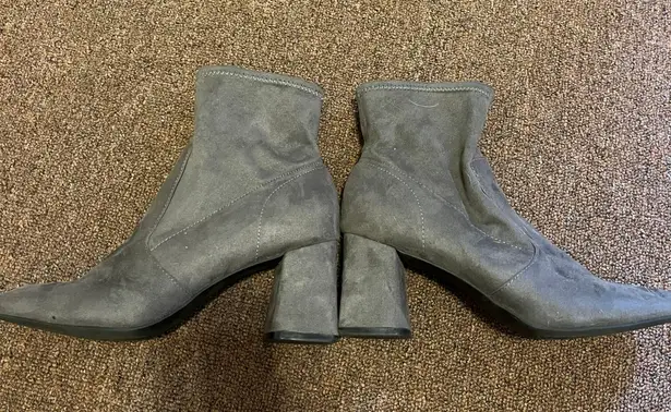Kelly & Katie Gray Heel Booties