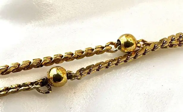 Monet  vintage gold tone chain with ball detail