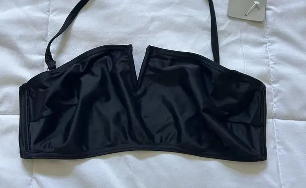 NWT Spiegel Womens 10 Bikini Set 2PC Black Top Bottom High Waisted Vintage 90s