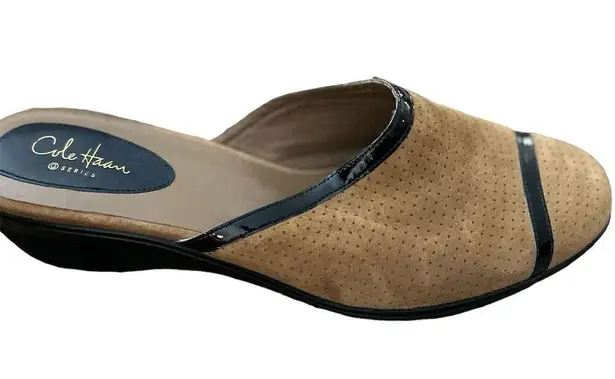 Cole Haan  Women's Leather Slip-On Mules Multicolor Size 8.5 Cushioned Insole