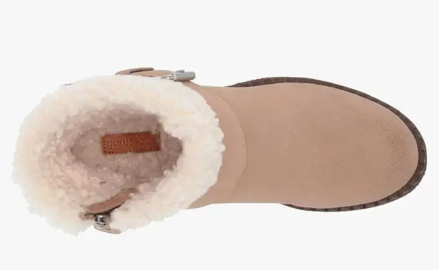 Gentle Souls by Kenneth Cole Best Slit Moto Cozy Mushroom 9M