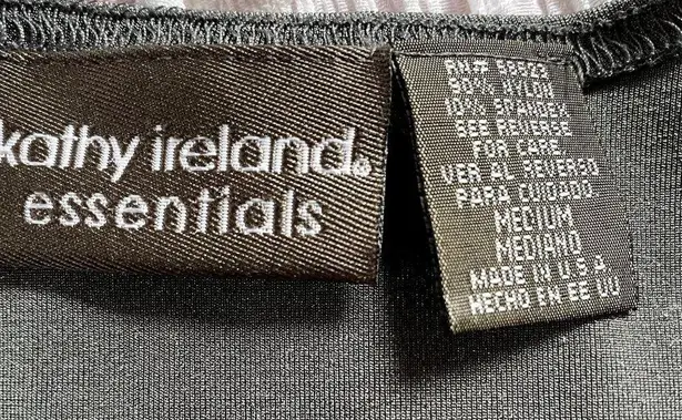 Kathy Ireland Womens Stretch Travel Silver Shirt Shimmer Blouse No Iron Size M Vintage u