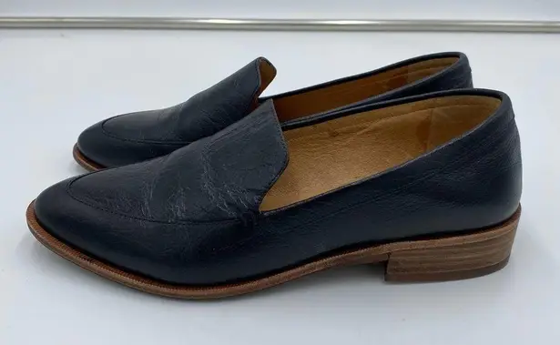 Madewell  Women's Black Leather The Frances Loafer Size 6 Style #H2419