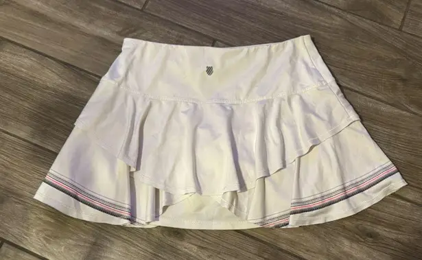 Lucky in Love x KSwiss White Layered Women's Skort golf tennis size small