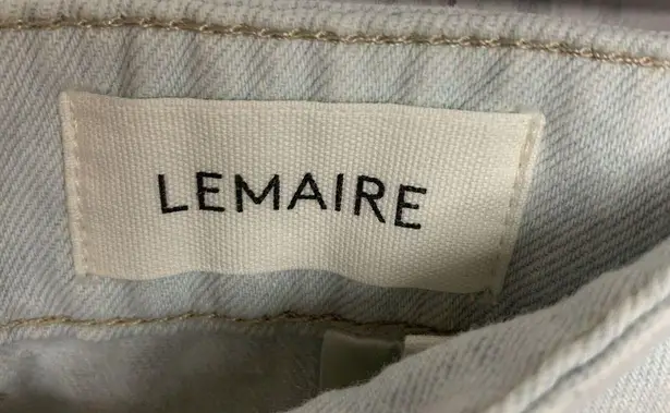 Womens Size 42 US 12 Lemaire Light Wash Wide Leg Jeans EUC