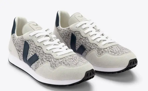 VEJA SDU Rec Flannel Sneakers Snow Nautico Size 8 US 39 NIB Vegan Fabric Canvas