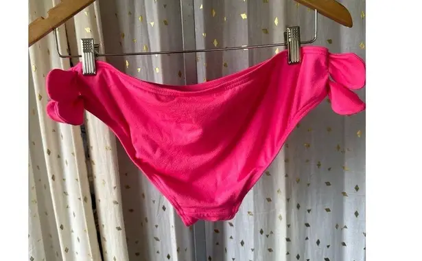 Juicy Couture Authentic  Y2K Pink Barbiecore Tie Back Two Piece Padded Bikini S/M