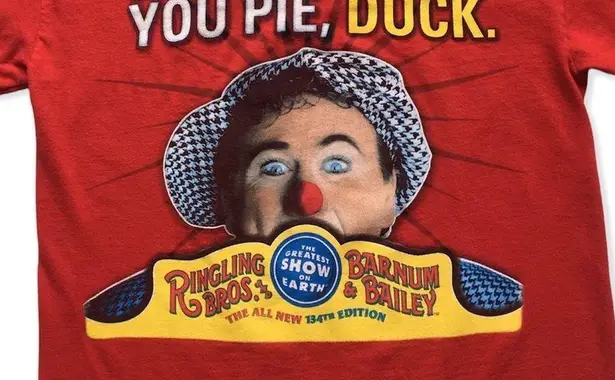 🔃Ringling Bros & Barnum & Bailey Circus Short Sleeve Shirt Red