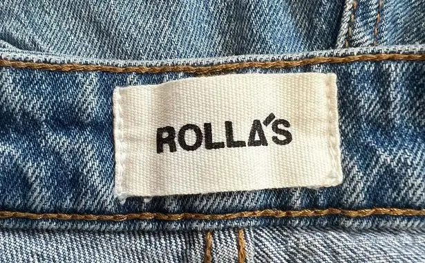 Rolla's  Original High Rise Straight Jean In Cindy Blue Wash