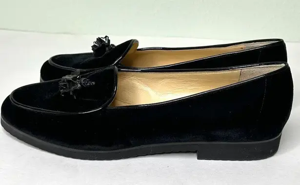 Bottega Veneta Velvet Tassel Loafers Black Size 39 8.5
