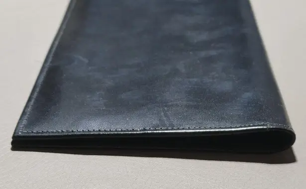 Vintage Prince Gardner Card Holder Wallet Organizer Black Leather Checkbook