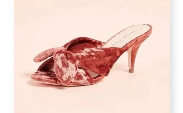 Loeffler Randall new š¤ Luisa Knotted Kitten Heel Sandals š¤ Brisque Velvet š¤ 10B