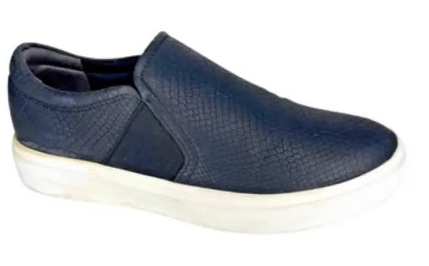 Dr. Scholls Women's Be Free Black Vegan Leather Snake Print Slip On Shoes 7M - Image 1