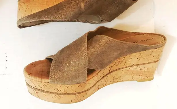 Donald Pliner Brown Dacota Wedge Platform Sandal