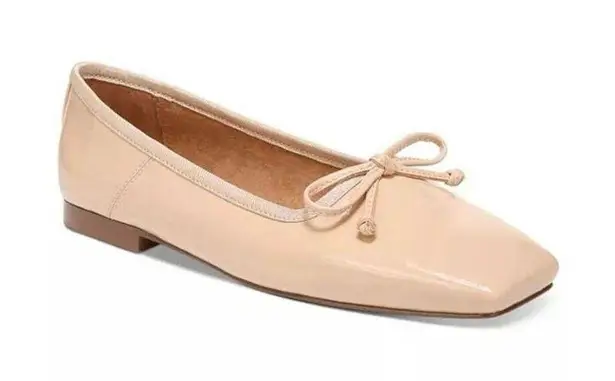 Circus by Sam Edelman NWB CIRCUS NY Teresa Square-Toe Ballet Flats nude size 8