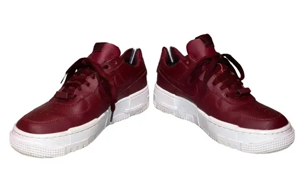 Nike  Women’s Air Force 1 Pixel Team Red/ White Sneakers -Size 6