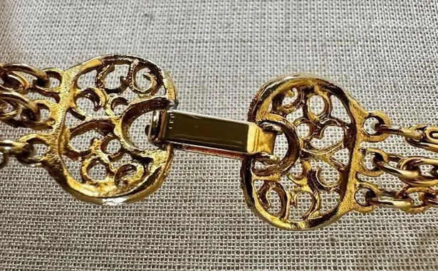 SumthingāSpecial multi chain gold tone key pendant necklace