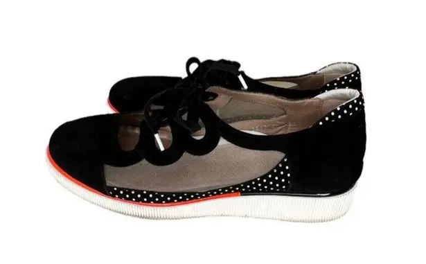 Beautifeel Daily Adventure Sneaker Black Suede/Polka Dot Women’s Size 41/US 10
