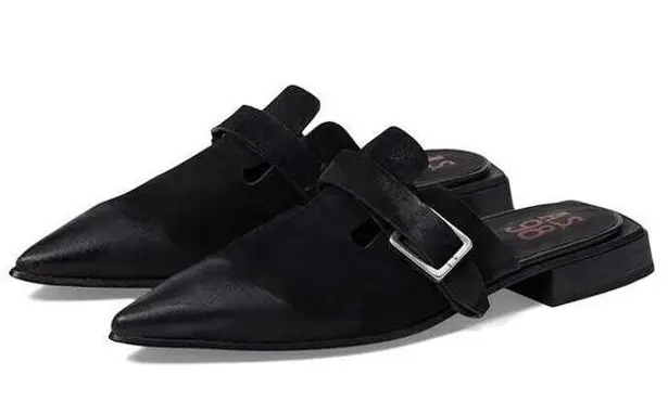 A.S.98 Ayden Flats Women's 9.5 Black Suede Slip