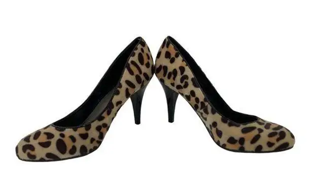Fergalicious Women’s Cheetah Fuzzy Heels