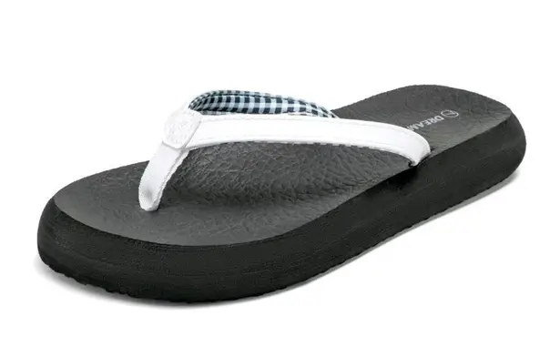 Dream Paris NWOT DREAM PAIRS Women’s Size:9 White flip flops Arch support.