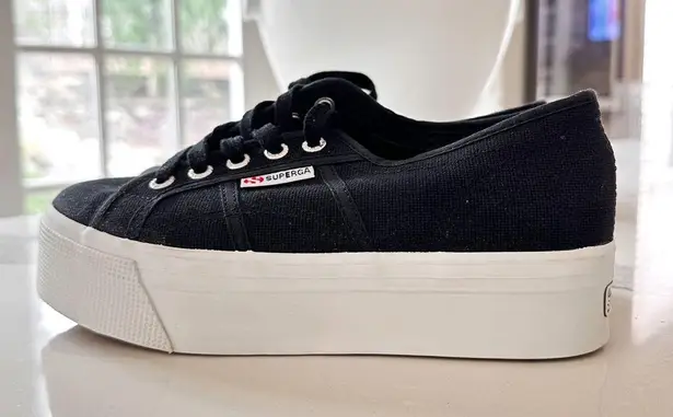 Superga  2790 Black Platform Sneakers