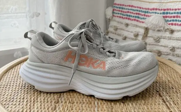 Hoka One One Bondi 8 Harbor Mist Lunar Rock Road