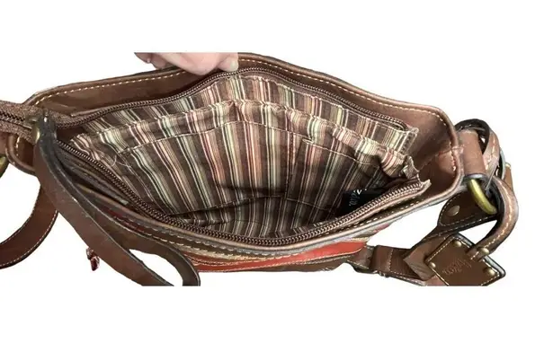 Liz Claiborne LIZ & CO.  SLOUCHY BOHO STRIPED CROSSBODY BAG PURSE